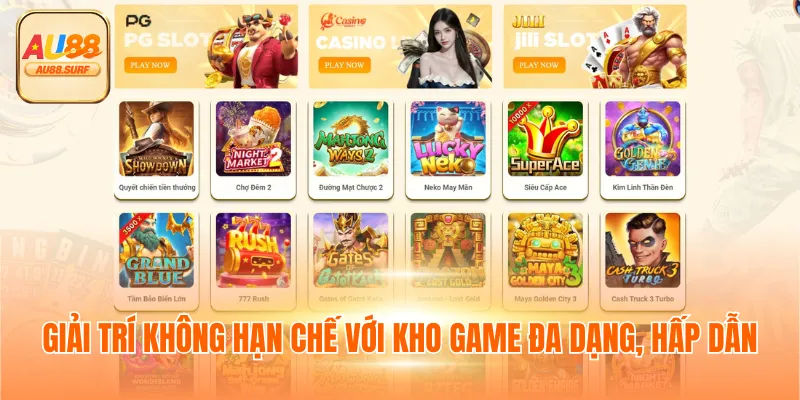Đăng Nhập AU88 - Hướng Dẫn, Lưu Ý Và Lỗi Thường Gặp 4 Giải trí không hạn chế với kho game đa dạng, hấp dẫn