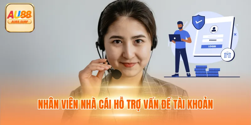 LIÊN HỆ AU88 2 Nhân viên nhà cái hỗ trợ vấn đề tài khoản