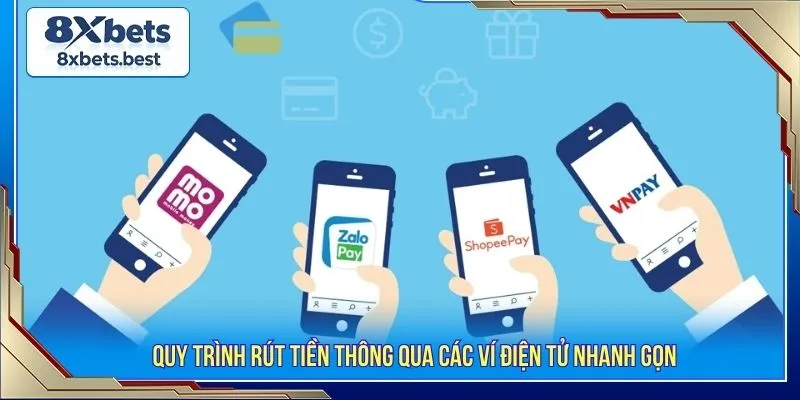 Hướng Dẫn Rút Tiền 8XBET Nhanh Gọn Và Các Lưu Ý Cần Thiết 3 Quy trình rút tiền thông qua các ví điện tử nhanh gọn