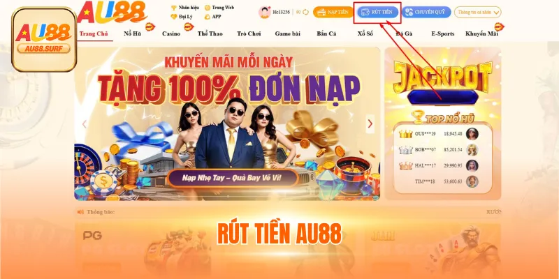 Hướng Dẫn Rút Tiền AU88 Với Thao Tác Cơ Bản Cho Newbie 1 Hướng Dẫn Rút Tiền AU88 Với Thao Tác Cơ Bản Cho Newbie
